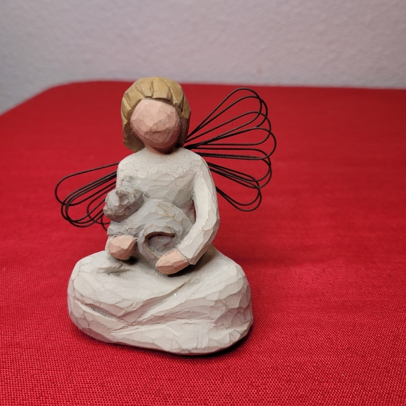 Willow tree "Angel of Kisses" girl with cat 1999 - Picture 1 of 3